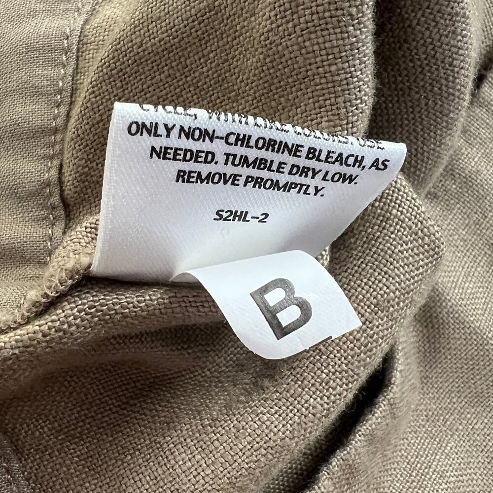 New Eileen Fisher 100% Linen Wide Leg Straight Trousers Minimalist Coastal Pants - Picture 5 of 9